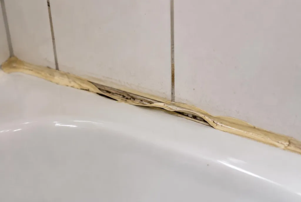 Kitbedrijf Spakenburg – loslatende kit naast het bad